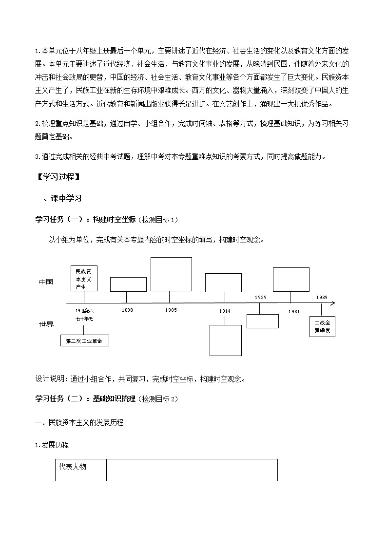 初中历史中考复习 专题08 近代经济、社会生活与教育文化事业的发展第2页
