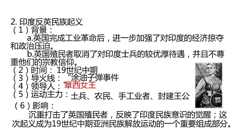 初中历史中考复习 专题33殖民地人民的反抗与资本主义制度的扩展（课件）05