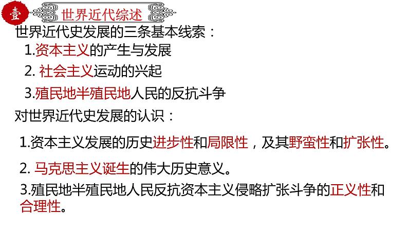 初中历史中考复习 专题32世界近代史综合-近代史综述+时空线索+思维导图+易错提醒（课件）第3页