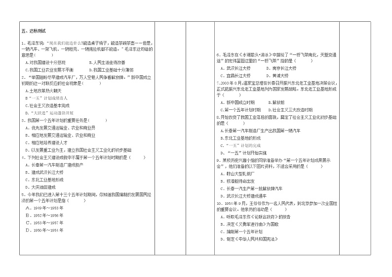 部编版八年级历史下册--第4课 工业化的起步和人民代表大会制度的确立（教学设计3）02