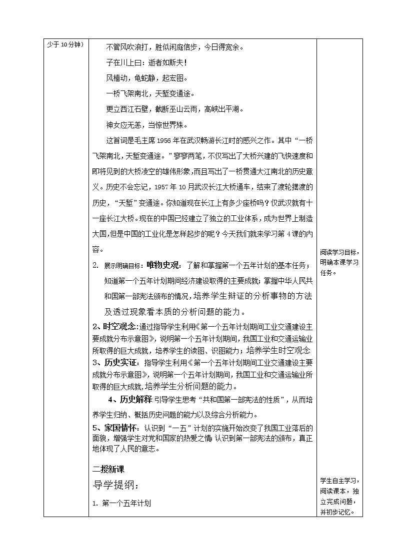 第4课 新中国工业化的起步和人民代表大会制度的确立第2页