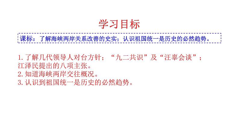 4.14  海峡两岸的交往 课件  2022-2023学年部编版八年级历史下册03