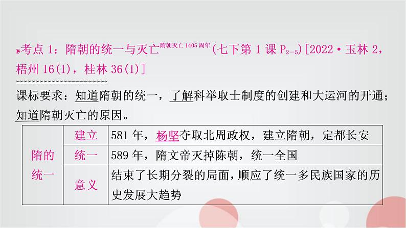 中考历史复习中国古代史第五单元隋唐时期：繁荣与开放的时代教学课件第7页