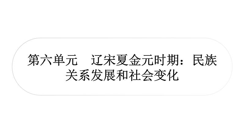 中考历史复习中国古代史第六单元辽宋夏金元时期：民族关系发展和社会变化教学课件01