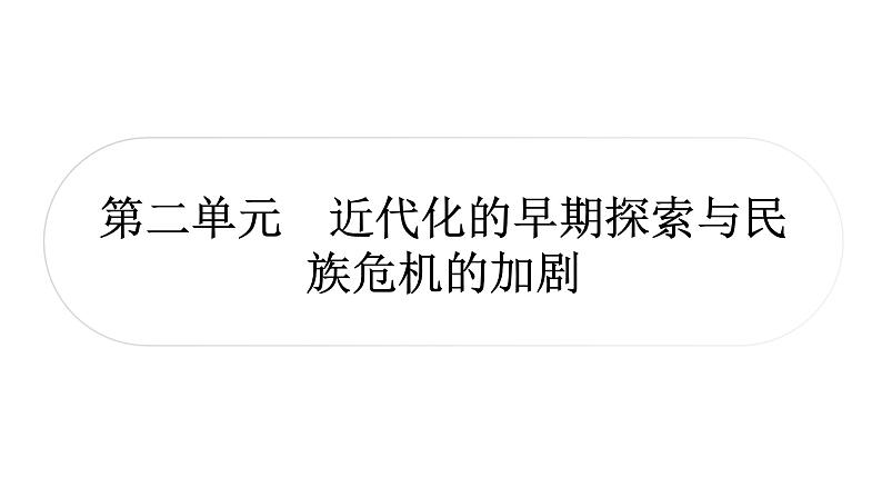 中考历史复习中国近代史第二单元近代化的早期探索与民族危机的加剧教学课件01