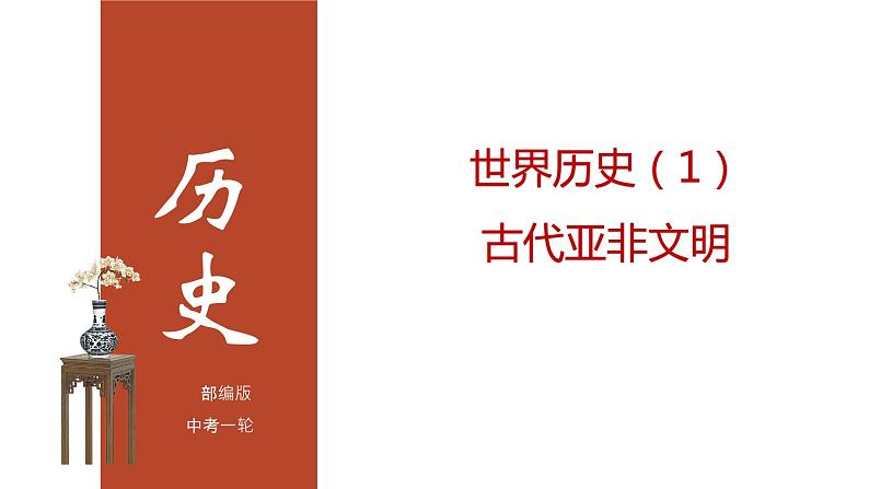 专题01 古代亚非文明（课件+测试+背诵清单）-中考历史一轮复习学历案+课件+教学设计+测试+背诵清单（部编版）01