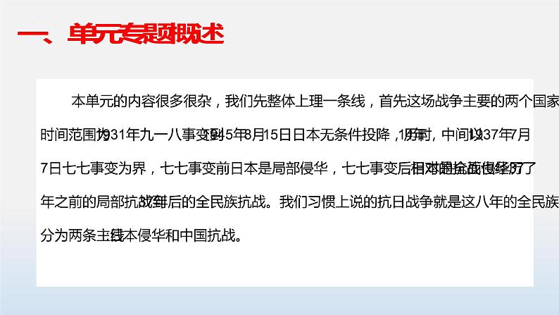 专题06 中华民族的抗日战争-中考历史第一轮复习夯实基础靶向示范课件（部编版）03