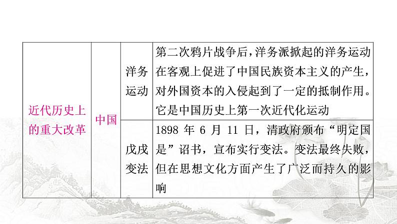 中考历史复习知识专题二中外重大改革与制度创新教学课件第6页