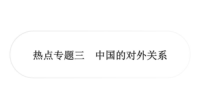 中考历史复习热点专题三中国的对外关系教学课件第1页