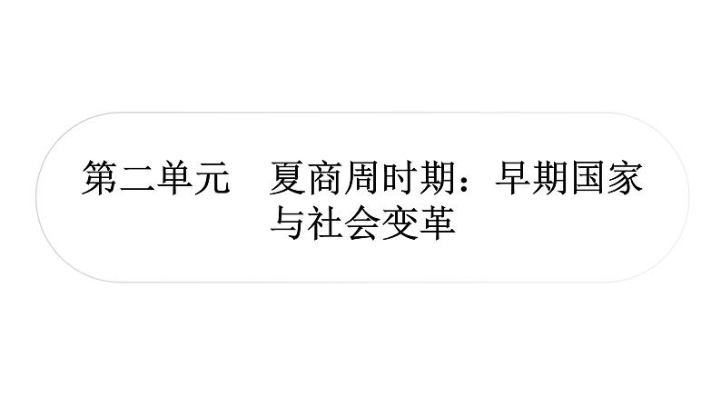 中考历史复习中国古代史第二单元夏商周时期：早期国家与社会变革教学课件01