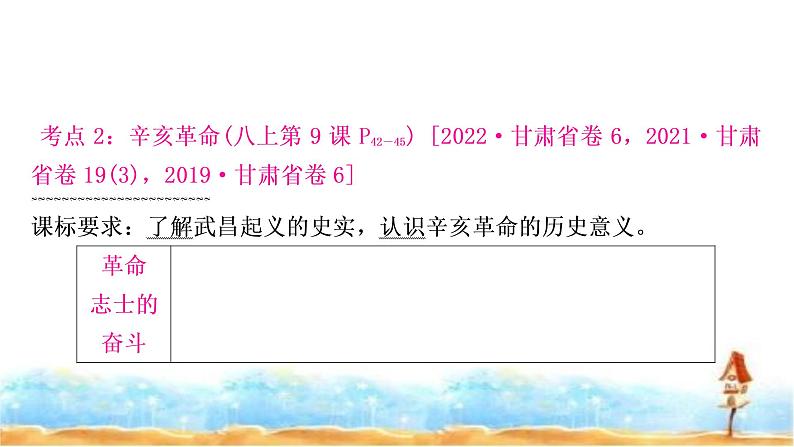 中考历史复习中国近代史第三单元资产阶级民主革命与中华民国的建立教学课件08