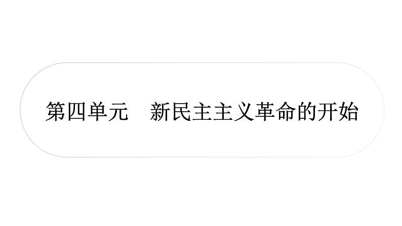 中考历史复习中国近代史第四单元新民主主义革命的开始教学课件第1页