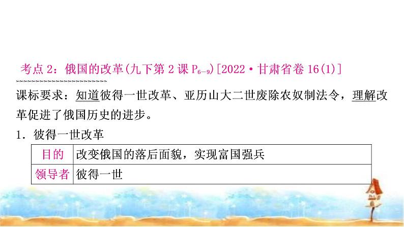 中考历史复习世界近代史第四单元殖民地人民的反抗与资本主义制度的扩展教学课件07