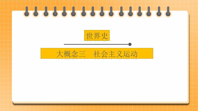 【中考一轮复习】2023年中考历史一轮复习课件： 世界史《 大概念三 社会主义运动 》第1页