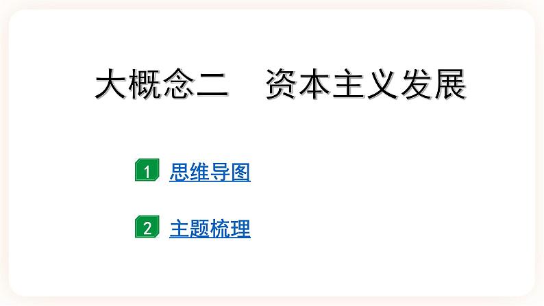 【中考一轮复习】2023年中考历史一轮复习课件： 世界史《 大概念二 资本主义发展史  》 第2页