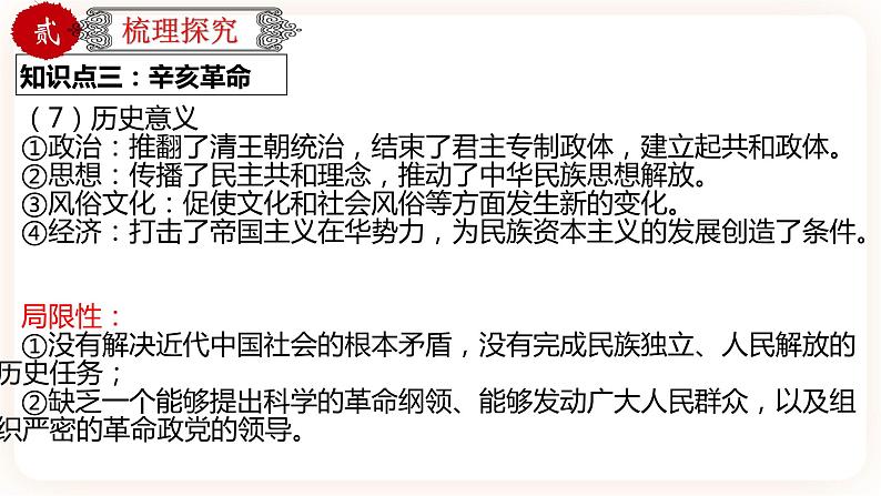 【中考一轮复习】中考历史一轮复习背诵+精讲+讲练：专题11《资产阶级民主革命与中华民国的建立》（精品课件+背诵清单+真题演练）08