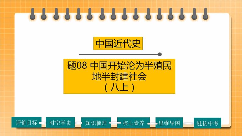 【备考2023】中考历史一轮复习：专题08 《中国开始沦为半殖民地半封建社会》（八上）（精品课件+学评案）01
