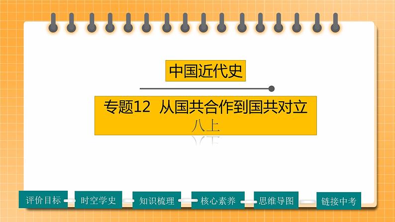 专题12 《从国共合作到国共对立》（八上）（精品课件）第1页