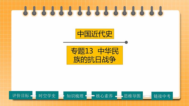 【备考2023】中考历史一轮复习：专题13《中华民族的抗日战争》（八上）（精品课件+学评案+真题演练）01