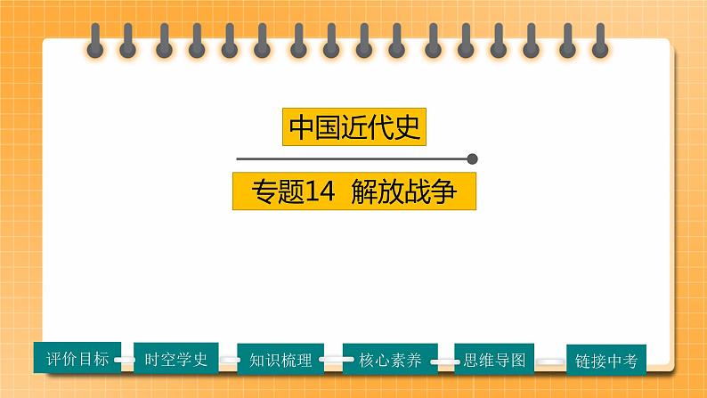 【备考2023】中考历史一轮复习：专题14《解放战争》（八上）（精品课件+学评案+真题演练）01