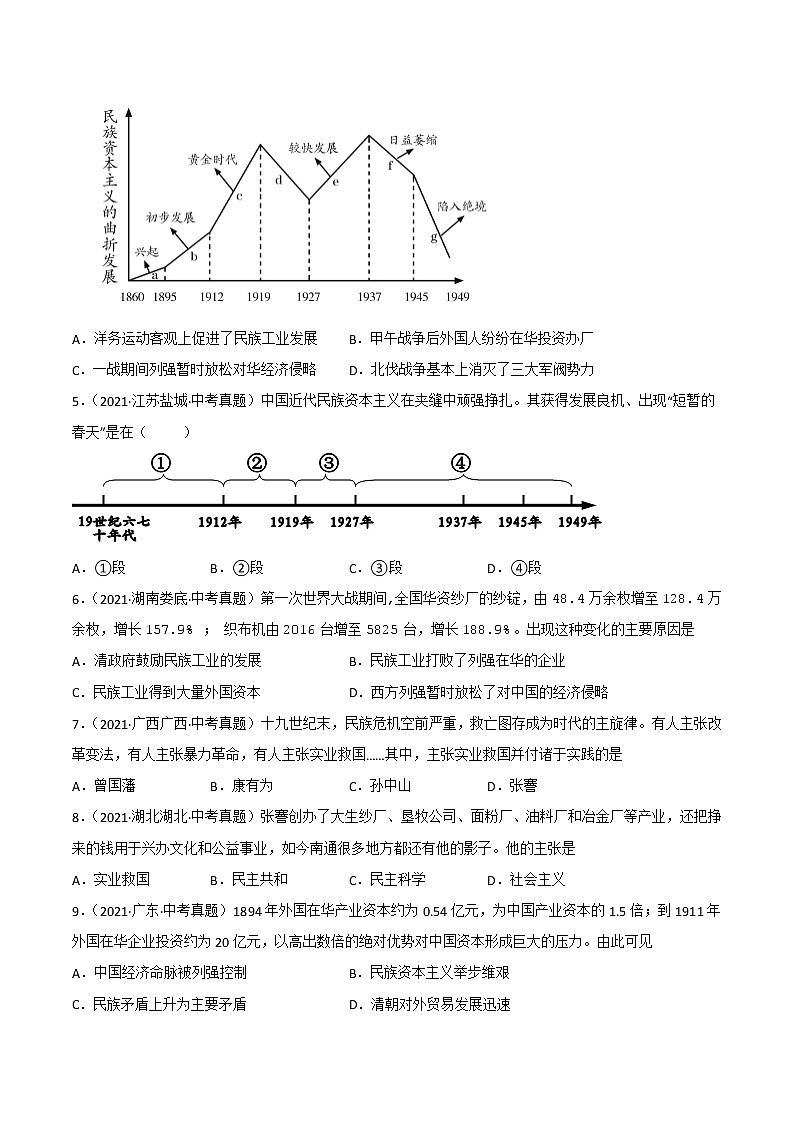 【备考2023】中考历史一轮复习：专题15《 近代经济、社会生活与教育文化事业的发展》（八上）（精品课件+学评案+真题演练）02