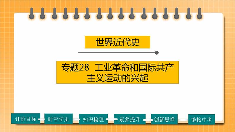 【备考2023】中考历史一轮复习：专题28《工业革命和国际共产主义运动的兴起》（九上）（精品课件+学评案+真题演练）01