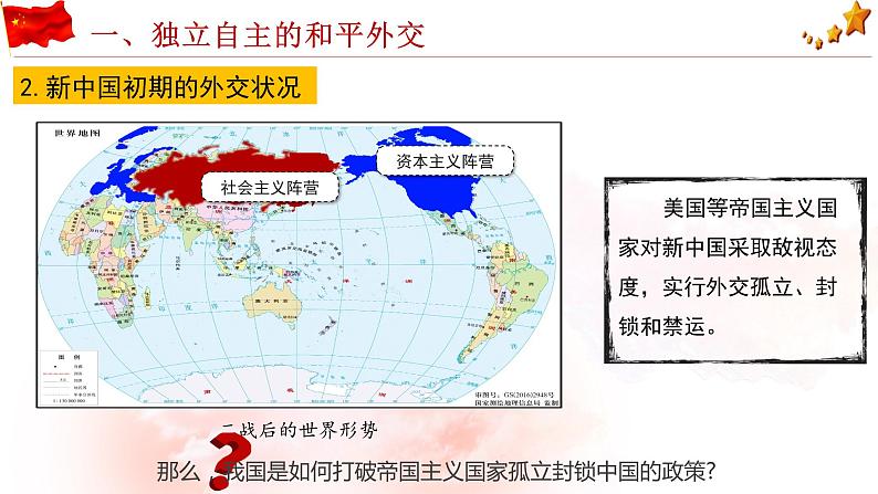 部编版八年级历史下册课件 第16课独立自主的和平外交05