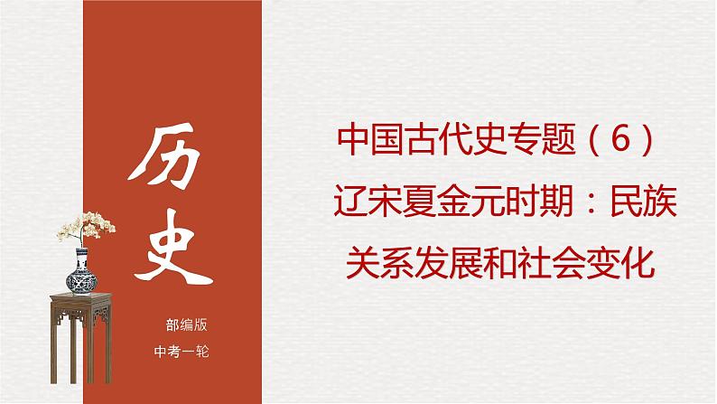 专题06 辽宋夏金元时期：民族关系发展和社会变化（课件+测试+背诵清单）-中考历史一轮复习学历案+课件+教学设计+测试+背诵清单（部编版）01