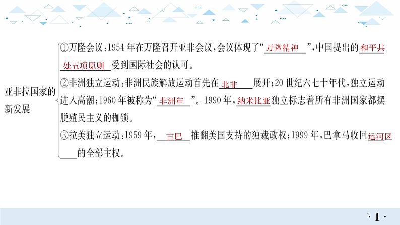 中考总复习历史20世界现代史三、冷战和美苏对峙的世界、冷战结束后的世界课件07