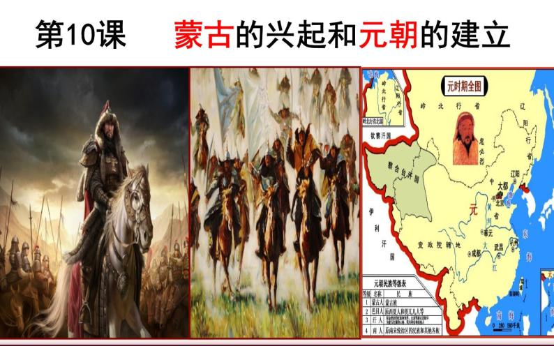 第二单元 第十课 蒙古族的兴起与元朝的建立  课件  部编版七年级历史下册01