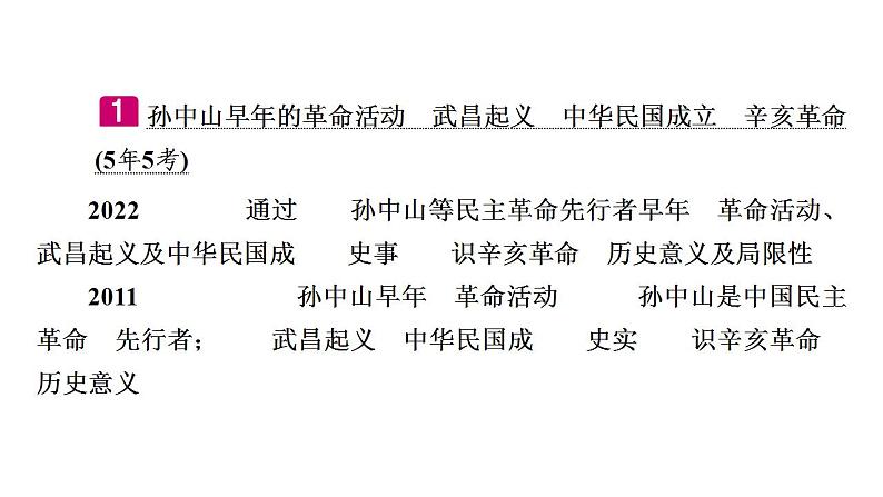 2023年广东省中考历史一轮复习教材梳理中国近代史第三单元 资产阶级民主革命与中华民国的建立 课件06