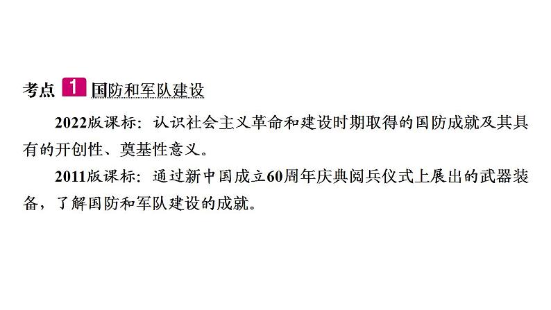 2023年广东省中考历史一轮复习教材梳理中国现代史第五单元国防建设与外交成就课件05