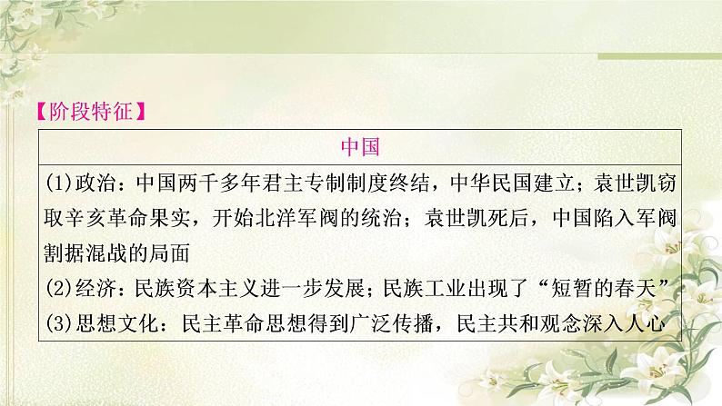 中考历史复习中国近代史第三单元资产阶级民主革命与中华民国的建立教学课件第3页