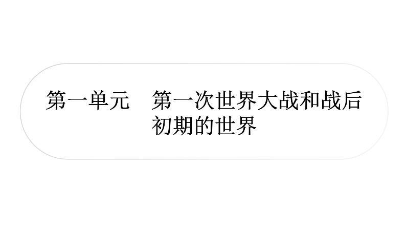 中考历史复习世界现代史第一单元第一次世界大战和战后初期的世界教学课件03