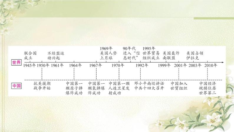 中考历史复习世界现代史第四单元走向和平发展的世界教学课件02