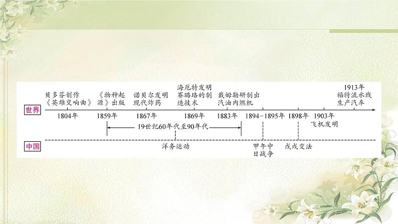 中考历史复习世界近代史第五单元第二次工业革命和近代科学文化教学课件02