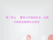 中考历史总复习中国古代史第三单元繁荣与开放的社会、民族关系的发展和社会变化课件