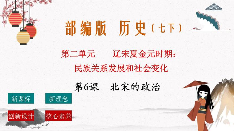 部编版七年级历史下册第6课  北宋的政治 课件（含视频）+教案+素材+背记要点清单+同步分层作业含解析卷01