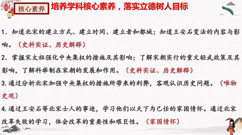 部编版七年级历史下册第6课  北宋的政治 课件（含视频）+教案+素材+背记要点清单+同步分层作业含解析卷05