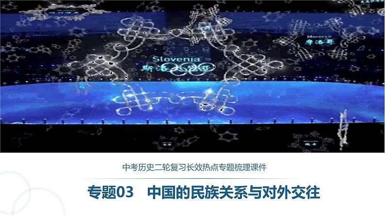 中考历史二轮复习长效热点专题课件--专题03  中国的民族关系与对外交往第1页