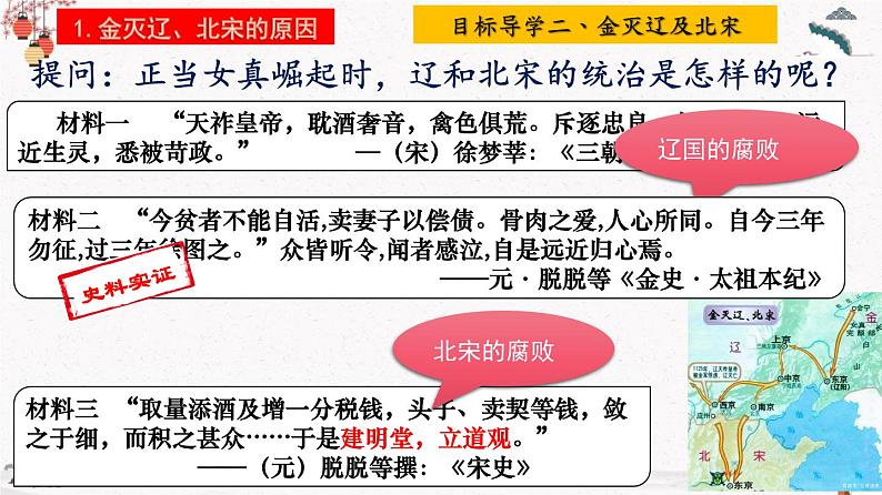 部编版七年级历史下册第8课  金与南宋的对峙  课件（含视频）+教案+素材+背记要点清单+同步分层作业含解析卷08