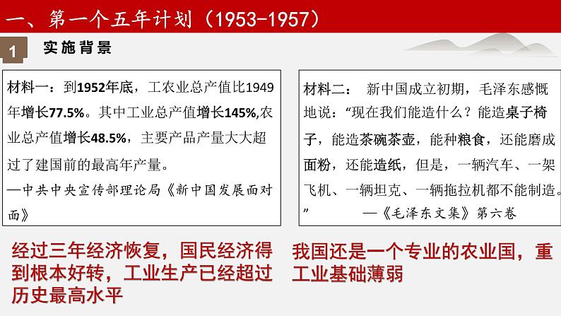 第4课 新中国工业化的起步和人民代表大会制度的确立-【易备课】2022-2023学年八年级历史下册探究性教学课件（部编版）第4页