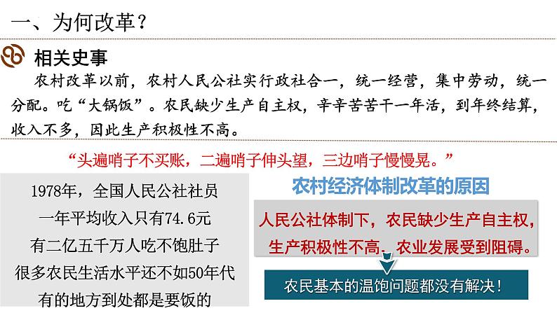 第三单元第八课经济体制改革课件 部编版八年级历史下册第4页