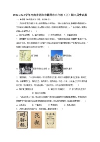 2022-2023学年河南省洛阳市偃师市八年级（上）期末历史试卷（含解析）