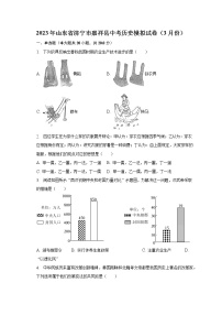 2023年山东省济宁市嘉祥县中考历史模拟试卷（3月份）（含解析）