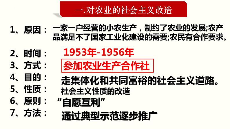 第二单元第五课 三大改造课件 部编版八年级历史下册第5页