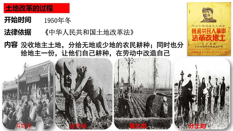 第一单元第三课土地改革 课件 部编版八年级历史下册06