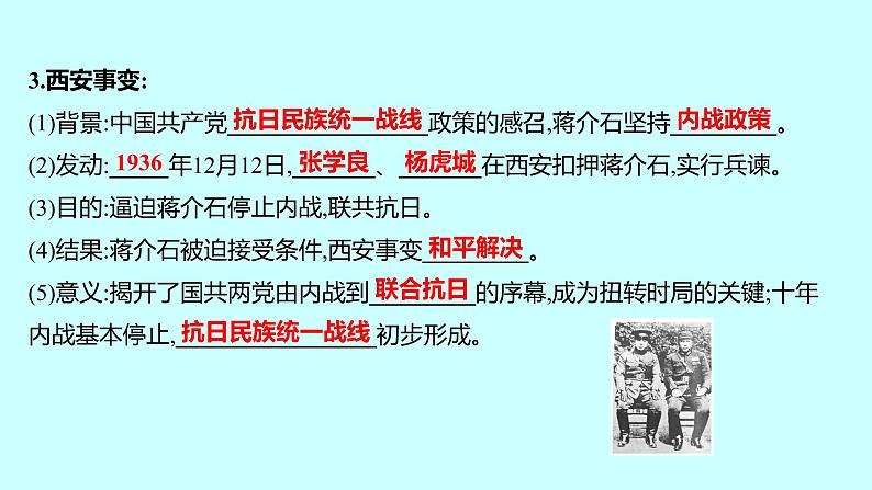 2023年中考历史（广东人教部编版）一轮复习 第十二单元　中华民族的抗日战争 课件第5页