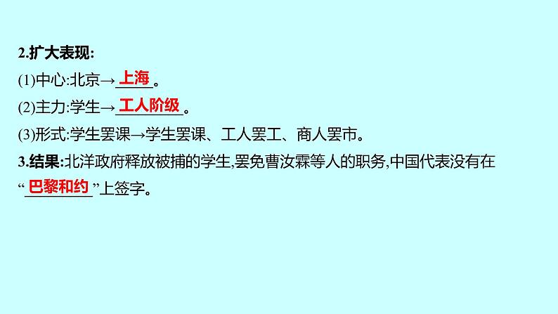 2023年中考历史（广东人教部编版）一轮复习 第十一单元　新民主主义革命的开始及从国共合作到国共对立 课件07