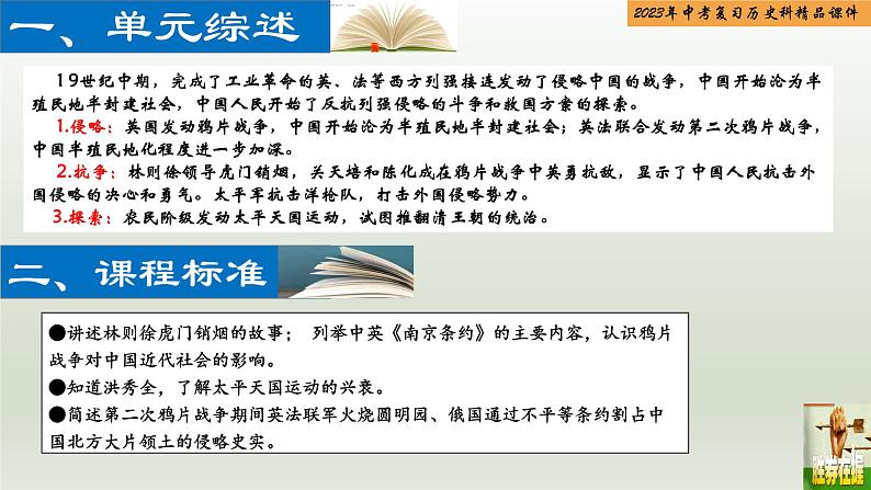 第08单元 中国开始沦为半殖民地半封建社会-【胜券在握】2023年中考历史总复习精品课件（部编版）第2页